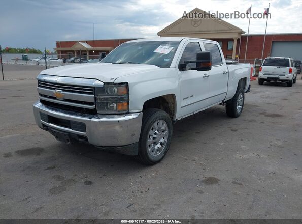 1GC1CUEG2GF284392 2016 CHEVROLET SILVERADO Белый Передняя левая четверть