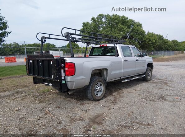 1GC1CUEG3JF240604 2018 CHEVROLET SILVERADO Silver Trasero derecho