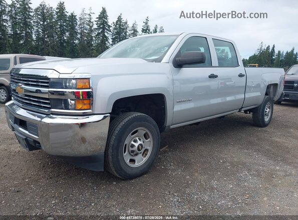 1GC1CUEG4HF204527 2017 CHEVROLET SILVERADO Silver Առջևի ձախ երեք քառորդ տեսարան