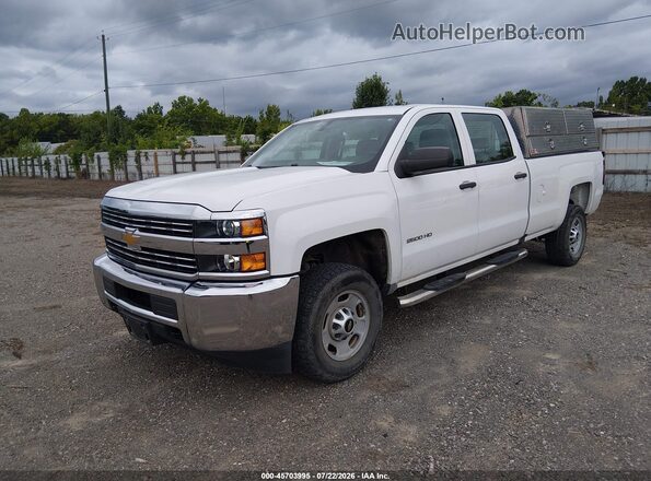 1GC1CUEG7JF240881 2018 CHEVROLET SILVERADO Белый Передняя левая четверть
