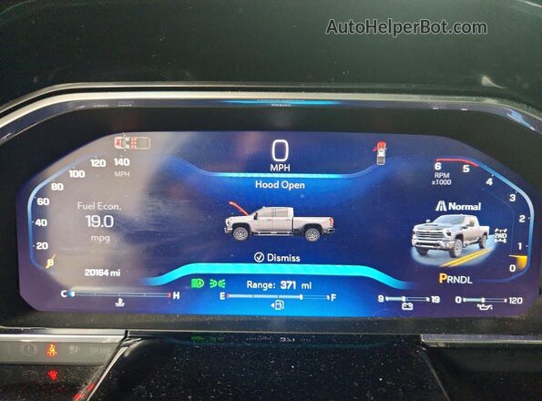 1GC1KNEY0TF152047 2026 CHEVROLET SILVERADO White Instrument cluster view
