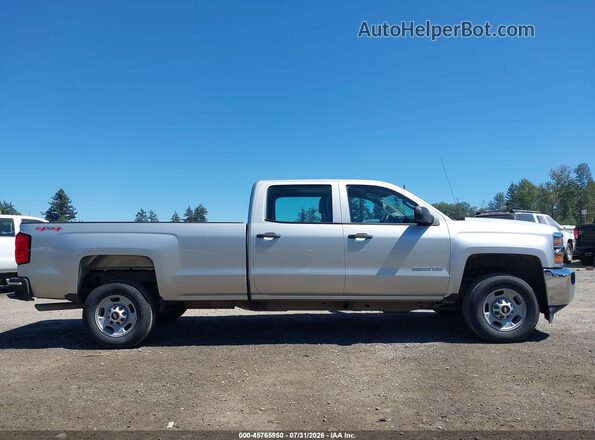1GC1KREG0KF168889 2019 CHEVROLET SILVERADO Silver Вид задньої частини салону