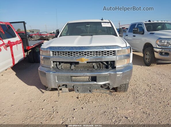 1GC1KREG3KF261812 2019 CHEVROLET SILVERADO White ხელსაწყოთა პანელის ხედი