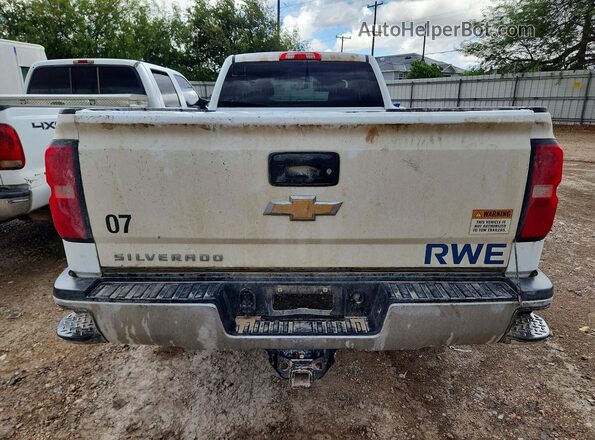 1GC1KREG6KF102685 2019 CHEVROLET SILVERADO White Вид ззаду