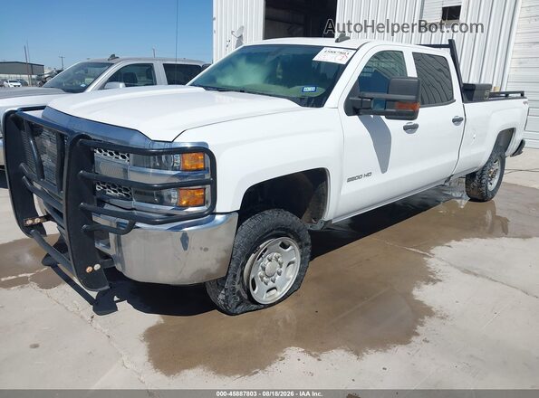 1GC1KREG8KF172558 2019 CHEVROLET SILVERADO White წინა მარცხენა ხედი სამი მეოთხედიდან