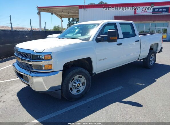 1GC1KREG9KF103863 2019 CHEVROLET SILVERADO White წინა მარცხენა ხედი სამი მეოთხედიდან