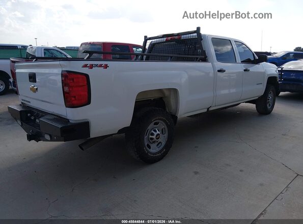 1GC1KREGXKF120087 2019 CHEVROLET SILVERADO Белый Задняя правая четверть