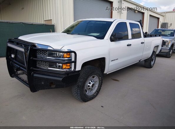 1GC1KREGXKF120087 2019 CHEVROLET SILVERADO Белый Передняя левая четверть