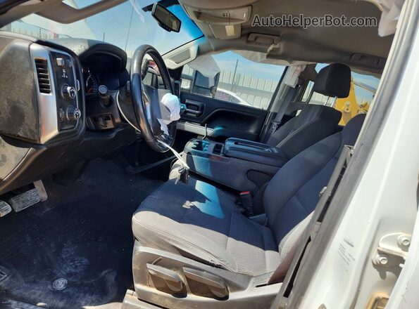 1GC1KSEG2KF222006 2019 CHEVROLET SILVERADO White Widok wnętrza z przodu
