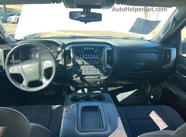 1GC1KSEG6KF266025 2019 CHEVROLET SILVERADO White ხელსაწყოთა პანელის ხედი