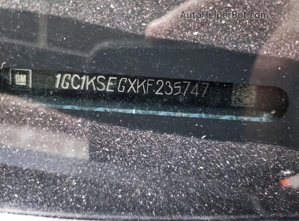 1GC1KSEGXKF235747 2019 CHEVROLET SILVERADO Черный Вид подкапотного пространства