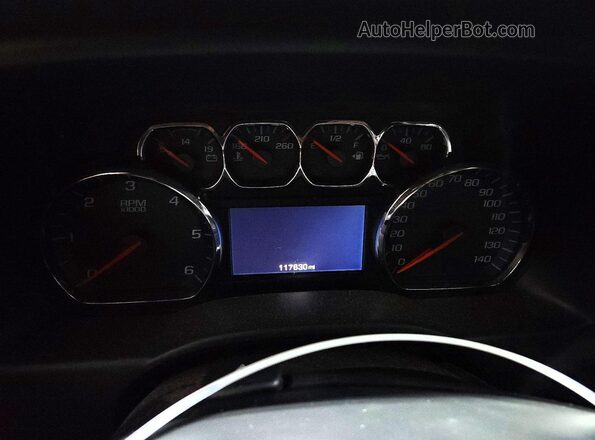 1GC1KSEGXKF235747 2019 CHEVROLET SILVERADO Черный Вид щитка приборов