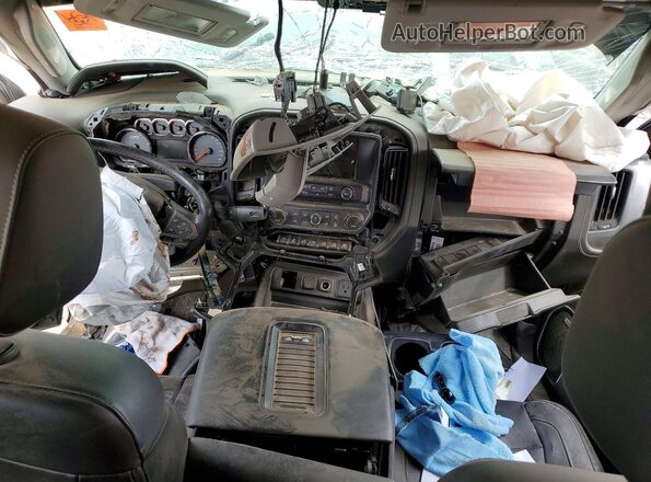 1GC1KTEY3KF257569 2019 CHEVROLET SILVERADO Black Widok deski rozdzielczej