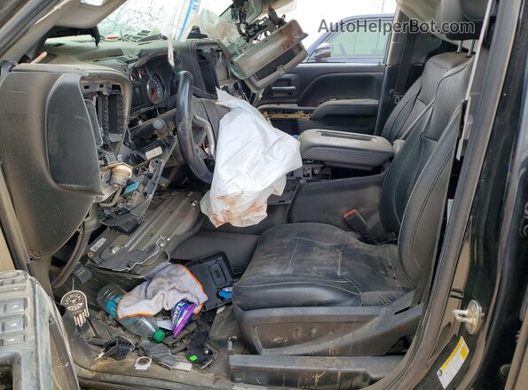 1GC1KTEY3KF257569 2019 CHEVROLET SILVERADO Black Widok wnętrza z przodu