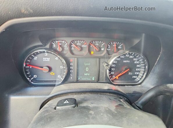 1GC1KUEG1JF279498 2018 CHEVROLET SILVERADO White Widok zestawu wskaźników