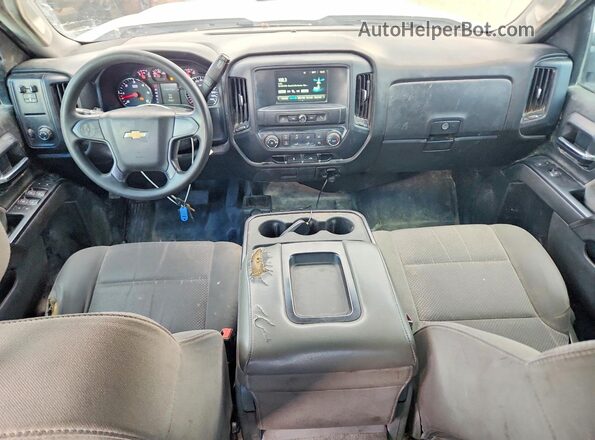 1GC1KUEG1JF279498 2018 CHEVROLET SILVERADO White Widok deski rozdzielczej