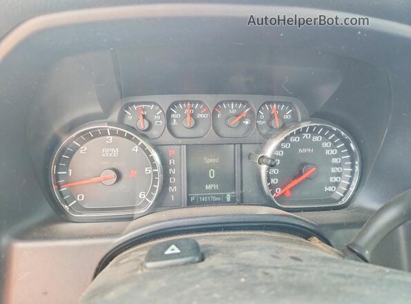 1GC1KUEG2GF186918 2016 CHEVROLET SILVERADO Black Vista del cuadro de instrumentos