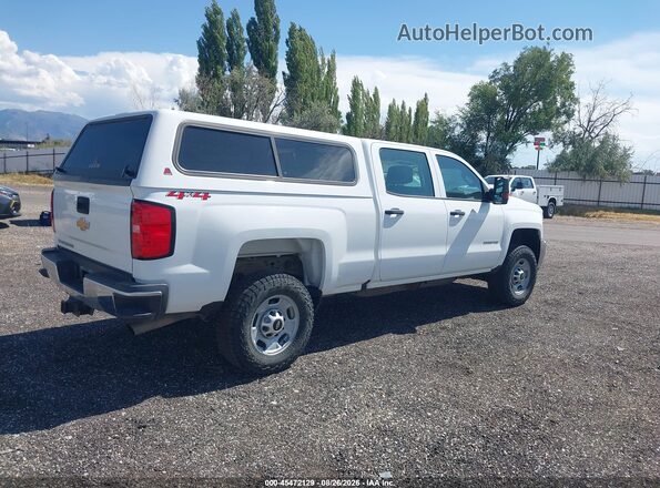 1GC1KUEG2JF257753 2018 CHEVROLET SILVERADO Белый Задняя правая четверть