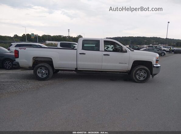 1GC1KUEG3JF245272 2018 CHEVROLET SILVERADO White ხელსაწყოთა პანელის ხედი