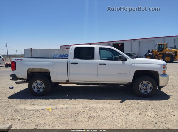 1GC1KUEG3JF258944 2018 CHEVROLET SILVERADO White Vista del cuadro de instrumentos