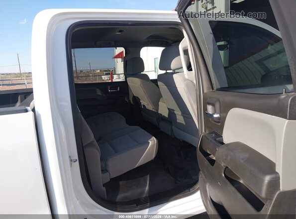 1GC1KUEG5JF258489 2018 CHEVROLET SILVERADO White VIN კოდის სტიკერის ხედი