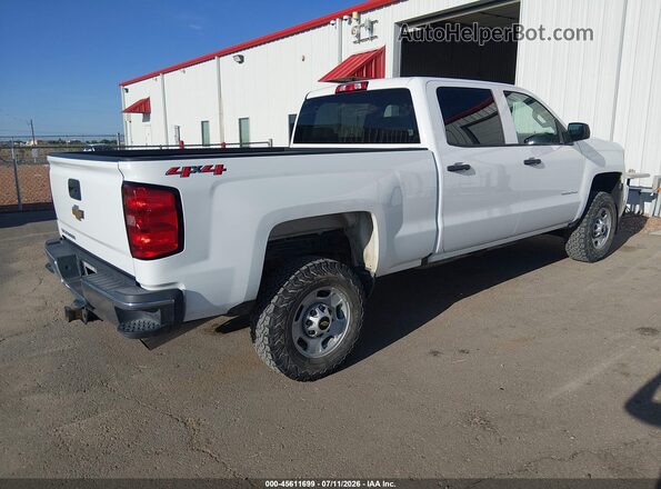 1GC1KUEG5JF258489 2018 CHEVROLET SILVERADO White უკანა მარჯვენა