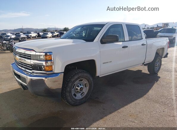 1GC1KUEG5JF258489 2018 CHEVROLET SILVERADO White წინა მარცხენა ხედი სამი მეოთხედიდან