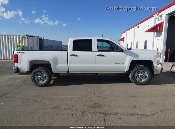 1GC1KUEG5JF258489 2018 CHEVROLET SILVERADO White უკანა სალონის ხედი