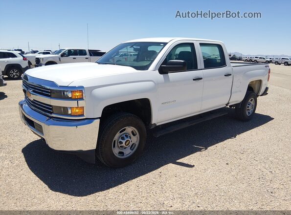1GC1KUEG6JF257349 2018 CHEVROLET SILVERADO White წინა მარცხენა ხედი სამი მეოთხედიდან