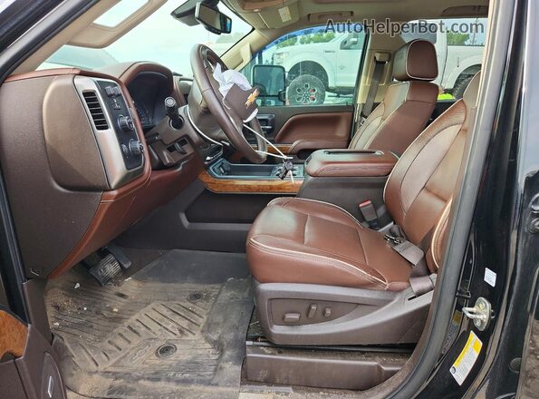 1GC1KUEY4KF136202 2019 CHEVROLET SILVERADO Black Вид салону спереду