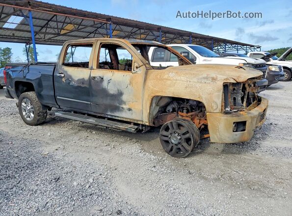 1GC1KUEY8KF128300 2019 CHEVROLET SILVERADO Черный Передняя правая четверть
