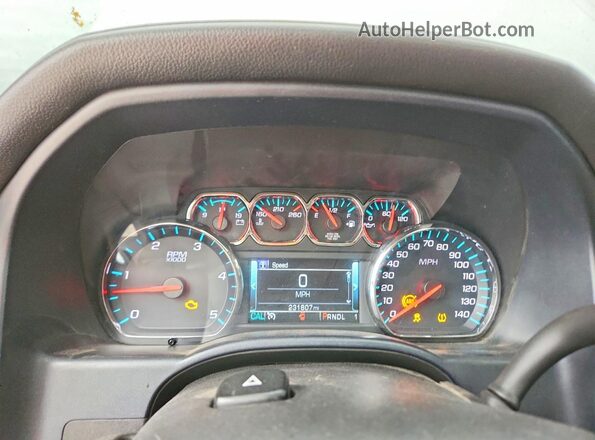 1GC1KUEY8KF182857 2019 CHEVROLET SILVERADO White Widok zestawu wskaźników