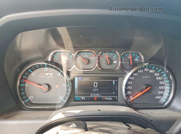 1GC1KVEG4HF101472 2017 CHEVROLET SILVERADO Silver Սարքավորումների վահանակի տեսք