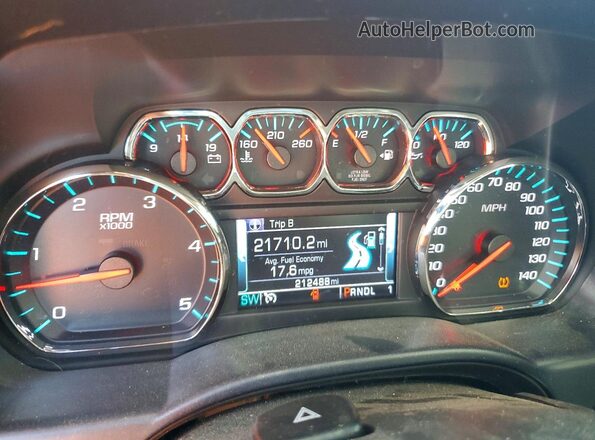 1GC1KVEY2JF199657 2018 CHEVROLET SILVERADO Белый Вид щитка приборов