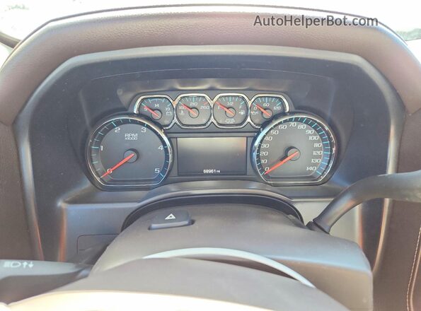 1GC1KWE83GF212494 2016 CHEVROLET SILVERADO White ხელსაწყოთა პანელის ხედი