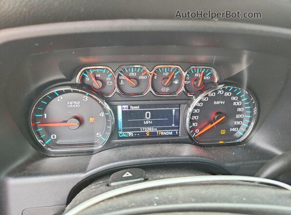 1GC1KWE83GF270010 2016 CHEVROLET SILVERADO White Instrument cluster view