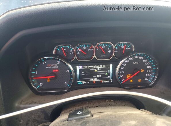 1GC1KWE88GF129160 2016 CHEVROLET SILVERADO Угольный Вид щитка приборов