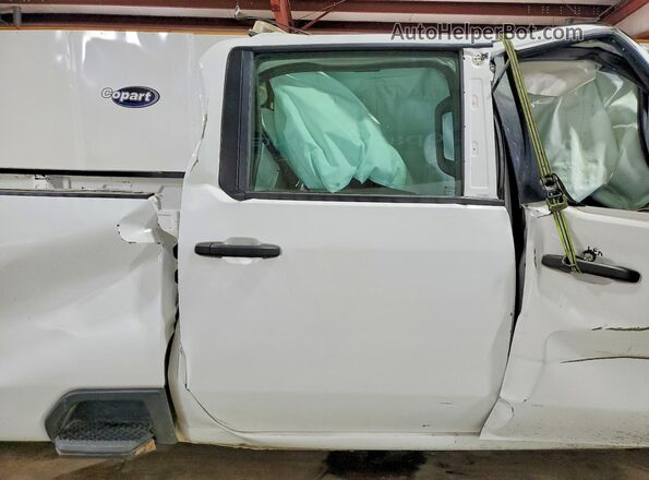 1GC1WLE72PF240619 2023 CHEVROLET SILVERADO White Vista de los asientos traseros