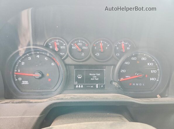 1GC1WLE72RF265281 2024 CHEVROLET SILVERADO Белый Вид щитка приборов