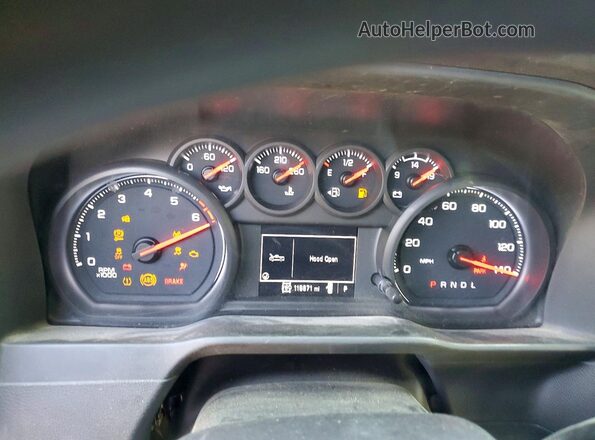 1GC1YLE74PF236436 2023 CHEVROLET SILVERADO Белый Вид щитка приборов