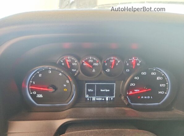 1GC1YLEY4LF217405 2020 CHEVROLET SILVERADO White ხელსაწყოთა პანელის ხედი