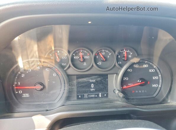1GC1YME75LF332396 2020 CHEVROLET SILVERADO White ხელსაწყოთა პანელის ხედი