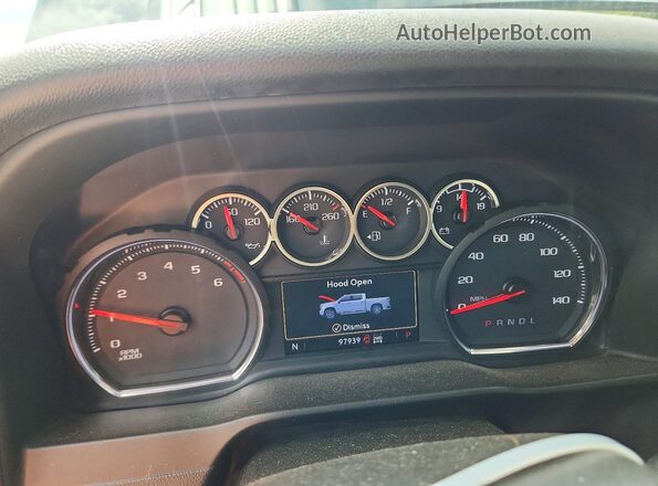 1GC1YNE75LF222048 2020 CHEVROLET SILVERADO Черный Вид щитка приборов