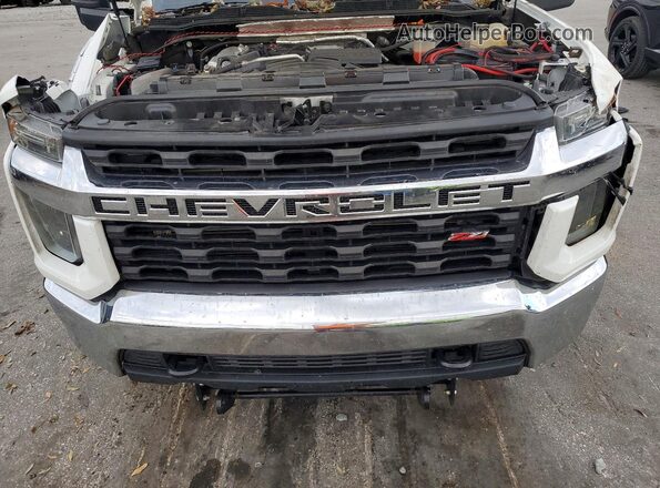 1GC1YNEY2LF274438 2020 CHEVROLET SILVERADO White Вид задньої частини салону