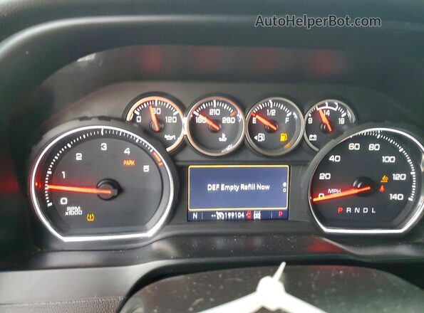 1GC1YNEY2LF274438 2020 CHEVROLET SILVERADO White Вид щитка приладів