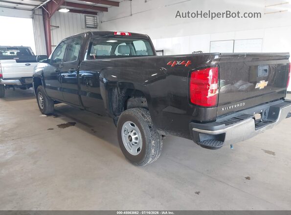 1GC2KUEG2JZ292926 2018 CHEVROLET SILVERADO Dark Brown Trasero izquierdo