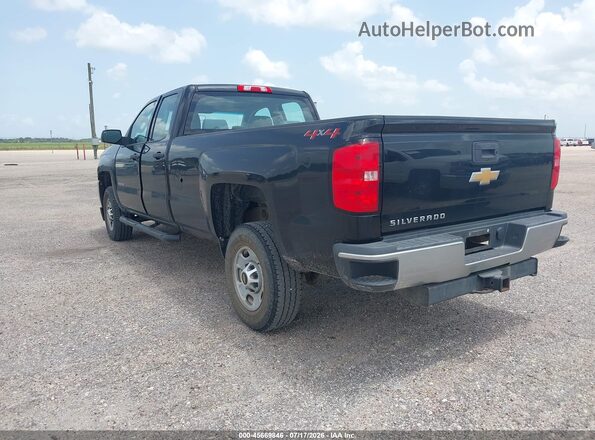 1GC2KUEGXJZ258684 2018 CHEVROLET SILVERADO Black Rear left