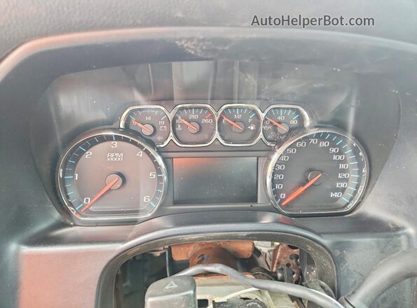1GC2KVEG6HZ153849 2017 CHEVROLET SILVERADO White Vista del cuadro de instrumentos