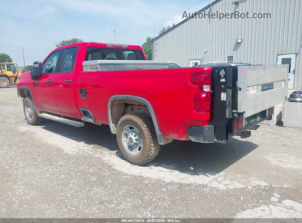 1GC2WLE7XMF248032 2021 CHEVROLET SILVERADO Red Задня ліва чверть