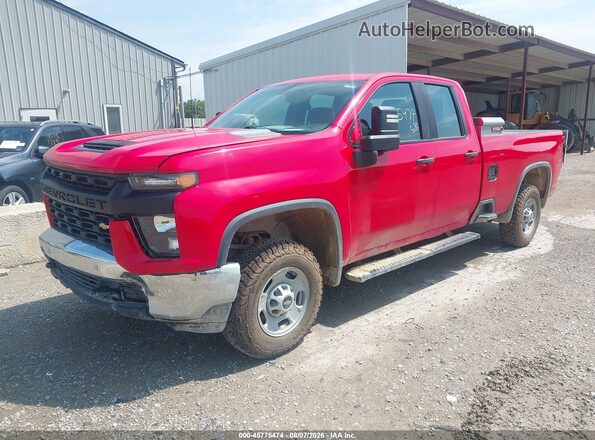 1GC2WLE7XMF248032 2021 CHEVROLET SILVERADO Red Передня ліва чверть